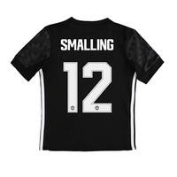 Manchester United Away Cup Shirt 2017-18 - Kids with Smalling 12 print, Black