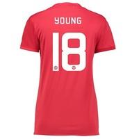 Manchester United Cup Home Shirt 2016-17 - Womens with Young 18 printi, Red