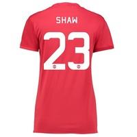 Manchester United Cup Home Shirt 2016-17 - Womens with Shaw 23 printin, Red