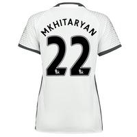 Manchester United Third Shirt 2016-17 - Womens with Mkhitaryan 22 prin, White