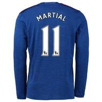 manchester united away shirt 2016 17 long sleeve with martial 11 pri b ...