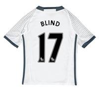 Manchester United Third Shirt 2016-17 - Kids with Blind 17 printing, White