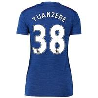 Manchester United Away Shirt 2016-17 - Womens with Tuanzebe 38 printin, Blue