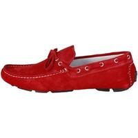 made in italia pietro rosso mens loafers casual shoes in red