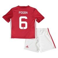 Manchester United Cup Home Mini Kit 2016-17 with Pogba 6 printing, Red