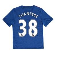 Manchester United Away Shirt 2016-17 - Kids with Tuanzebe 38 printing, Blue