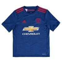 Manchester United Away Shirt 2016-17 - Kids, Blue