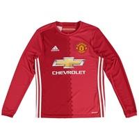 Manchester United Home Shirt 2016-17 - Kids - Long Sleeve, Red