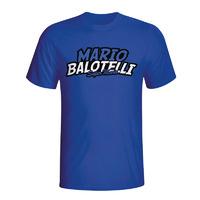 mario balotelli comic book t shirt blue