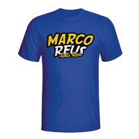 marco reus comic book t shirt blue