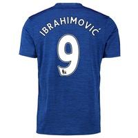 Manchester United Away Shirt 2016-17 with Ibrahimovic 9 printing, Blue