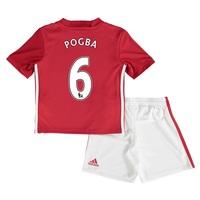Manchester United Home Mini Kit 2016-17 with Pogba 6 printing, Red