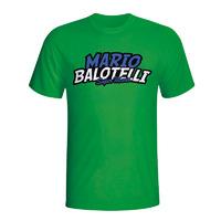 mario balotelli comic book t shirt green