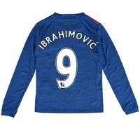 manchester united away shirt 2016 17 kids long sleeve with ibrahim blu ...