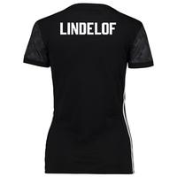 Manchester United Away Cup Shirt 2017-18 - Womens with Lindelof TBC pr, Black