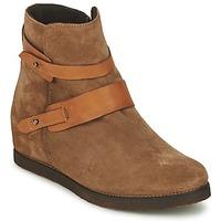 manas fedra womens mid boots in brown