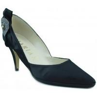 marian party satin shoe woman womens court shoes in black