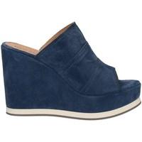 Marco Ferretti 660180 Wedge sandals Women Blue women\'s Clogs (Shoes) in blue