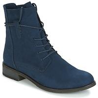 marco tozzi lutiole womens mid boots in blue