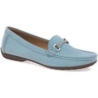 maria lya blossom womens moccasins womens loafers casual shoes in blue