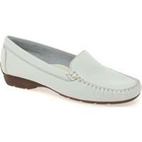 maria lya sun ladies moccasins womens loafers casual shoes in white