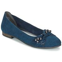 marco tozzi mogalika womens shoes pumps ballerinas in blue