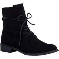 marco tozzi marco tozzi lace up ankle boot womens low boots in black