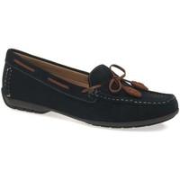 maria lya boat womens moccasins womens loafers casual shoes in blue