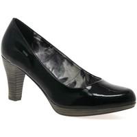 marco tozzi alpha womens court shoes womens court shoes in black