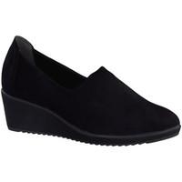 Marco-tozzi Marco Tozzi Ladies Wedge Heel Slip On Shoe women\'s Court Shoes in black