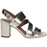 mally 5679 high heeled sandals women grey womens sandals in grey