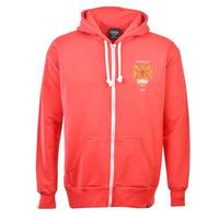 Manchester United 1970s Style Retro Zipped Hoodie