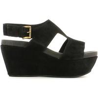 marco ferretti 660085 1840 wedge sandals women black womens sandals in ...