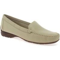 maria lya sun ladies moccasins womens loafers casual shoes in beige