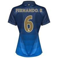 Manchester City Away Shirt 2014/15 - Womens with Fernando. R 6 printin, Black