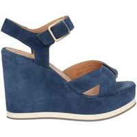 Marco Ferretti 660188 Wedge sandals Women Blue women\'s Sandals in blue