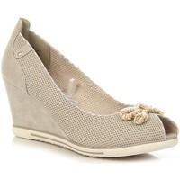 marco tozzi beowe aurowe na 2930528 womens court shoes in beige