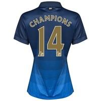 Manchester City Away Shirt 2014/15 - Womens with Champions 14 printing, Black