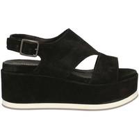 Marco Ferretti 660190 Wedge sandals Women Black women\'s Sandals in black