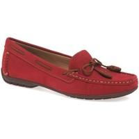 Maria Lya Boat Womens Moccasins women\'s Loafers / Casual Shoes in red