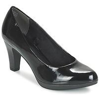 marco tozzi gomera womens court shoes in black