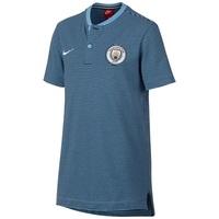 manchester city authentic grand slam polo light blue kids blue