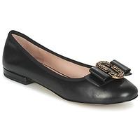 marc jacobs interlock round toe womens shoes pumps ballerinas in black