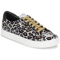 marc jacobs empire lace up womens shoes trainers in brown