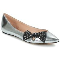 marc jacobs rita pointy toe womens shoes pumps ballerinas in silver