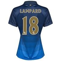 manchester city away shirt 201415 womens with lampard 18 printing blac ...