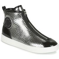 marc by marc jacobs beekman womens shoes high top trainers in silver