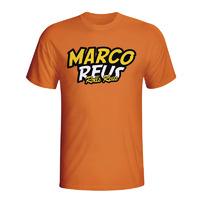 marco reus comic book t shirt orange