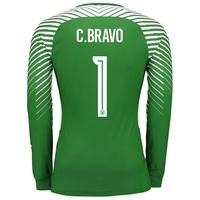 Manchester City Goalkeeper Cup Shirt 2017-18 with C.Bravo 1 printing, N/A