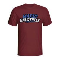 mario balotelli comic book t shirt maroon kids